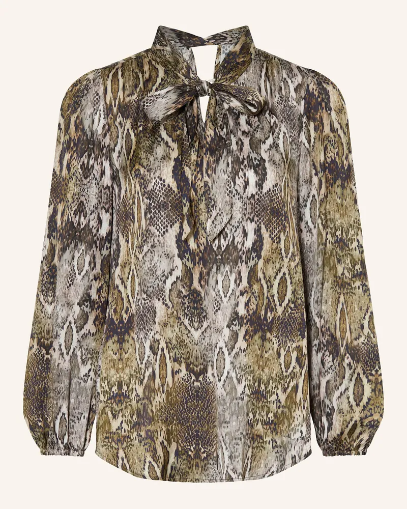 MARC AUREL Schluppenbluse aus Satin Schwarz