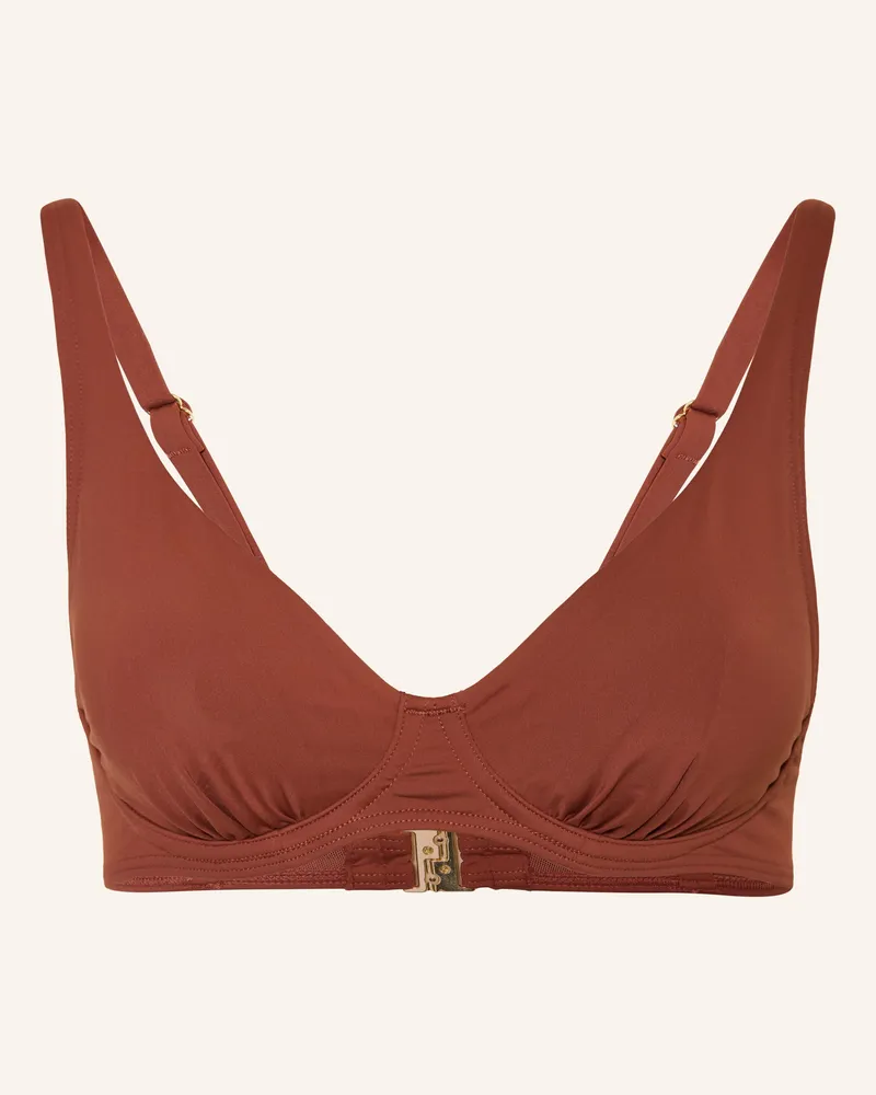 Cyell Bügel-Bikini-Top Henna Vibes braun Dunkelrot