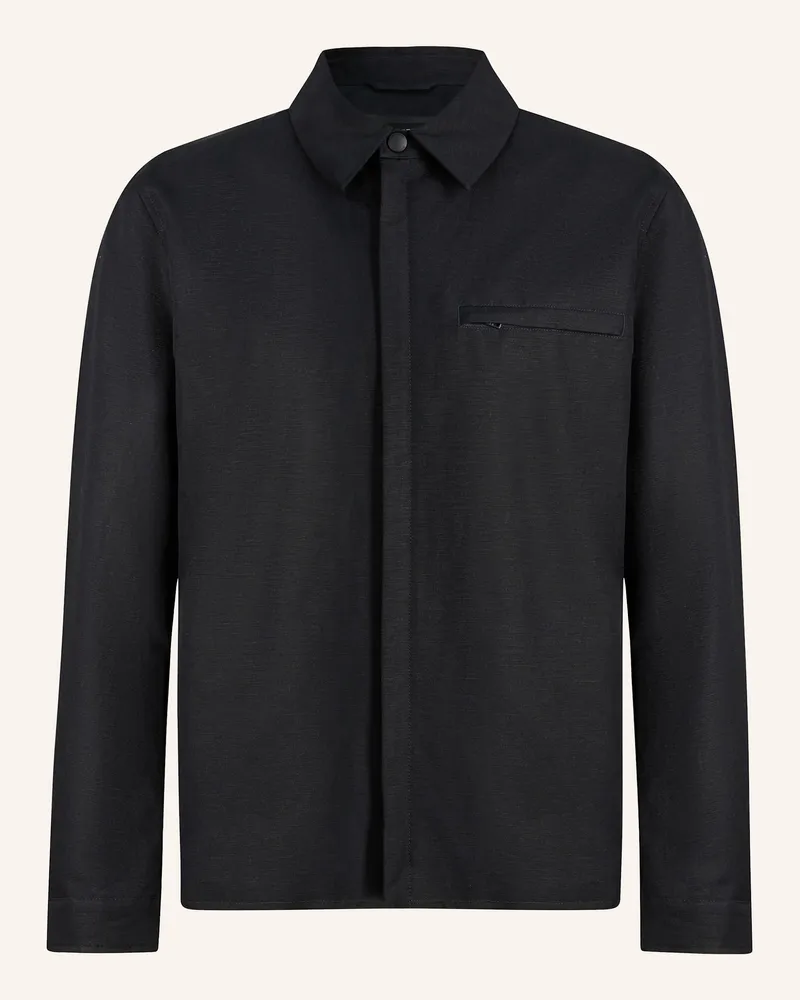 Strellson Overjacket MODENA mit Leinen Dunkelblau