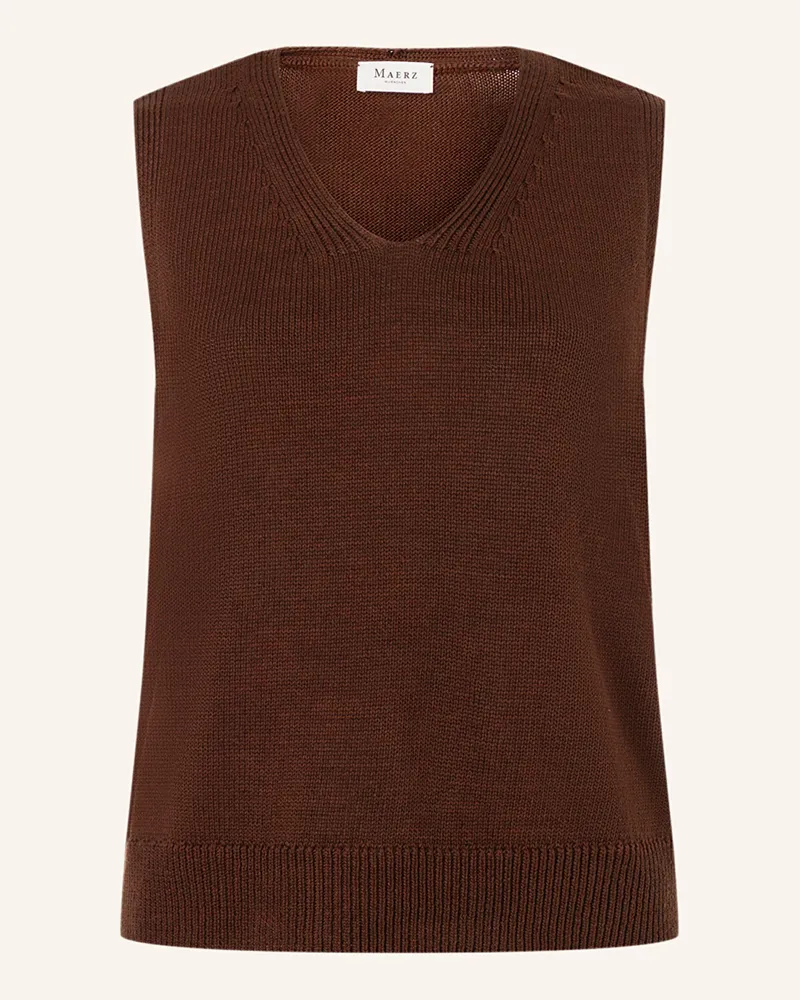 Maerz Stricktop Dunkelbraun