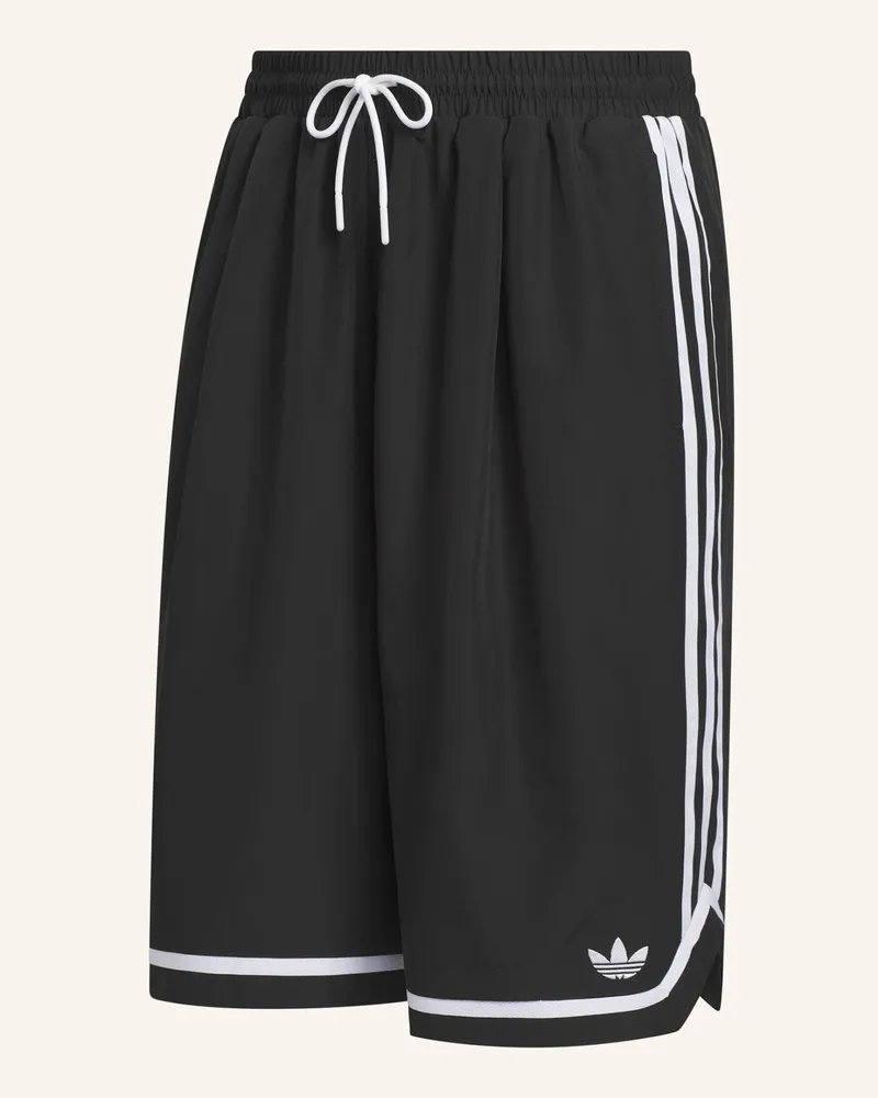 adidas ORIGINALS BASKETBALL LONG SHORTS Schwarz