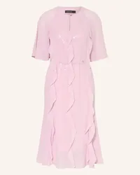 Marc Cain Kleid mit Pailletten und Volants Rosa