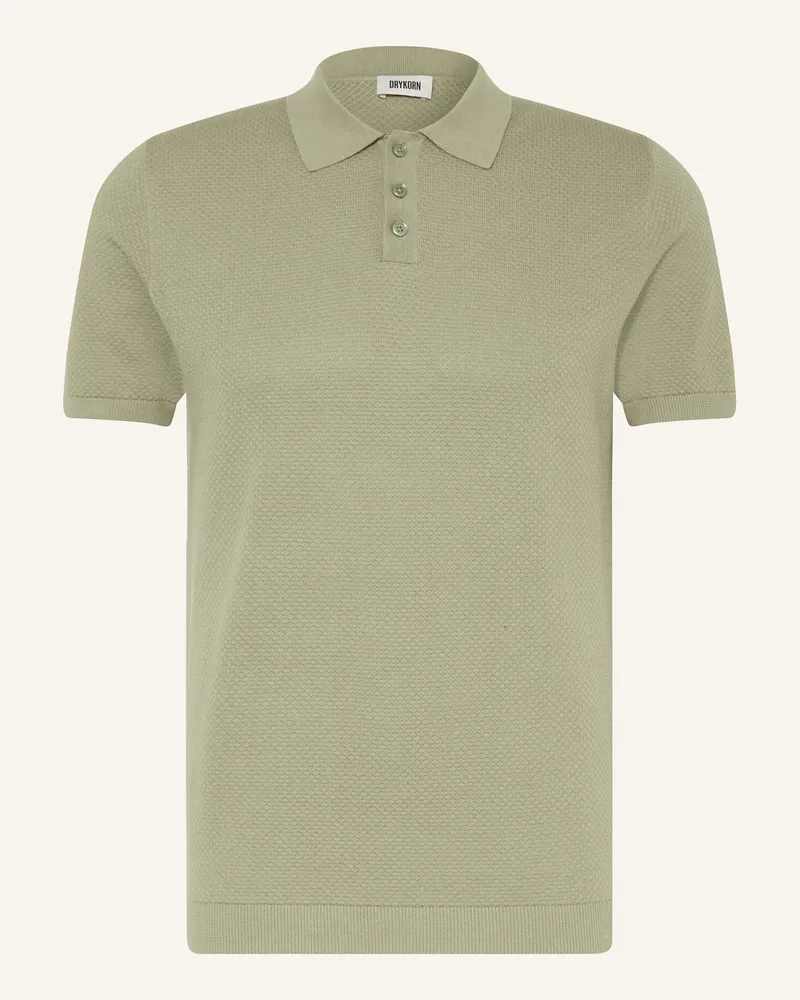 Drykorn Strick-Poloshirt TRITON Regular Fit Hellgrün