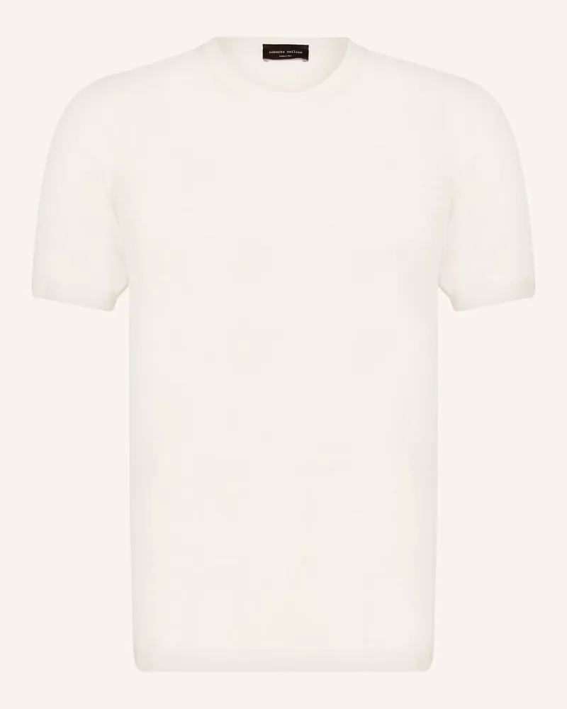 Roberto Collina T-Shirt aus Seide Weiss