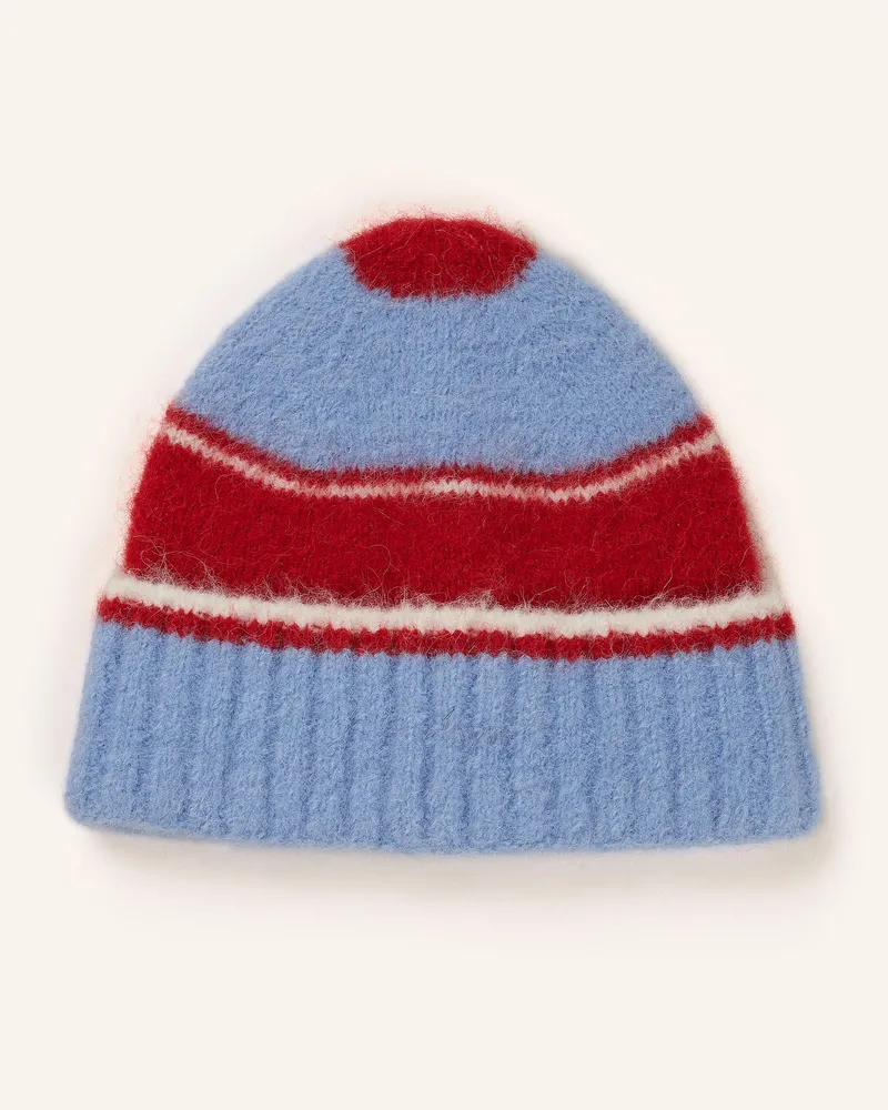 Samsøe & Samsøe Mütze SAJEANNE mit Alpaka Hellblau