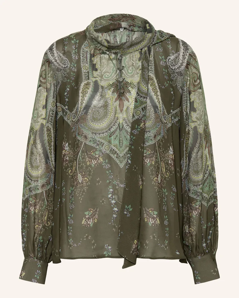 Riani Bluse Mit Abnehmbarer Schluppe gruen Khaki