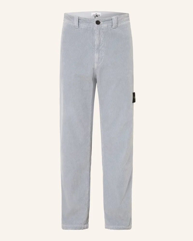 Stone Island Cordchino Regular Fit blau Blaugrau