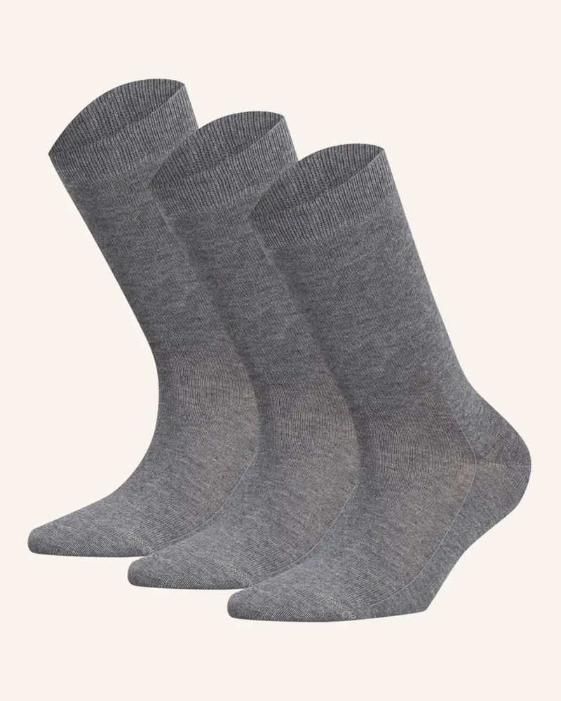 Falke 3er-Pack Socken Family grau 3399