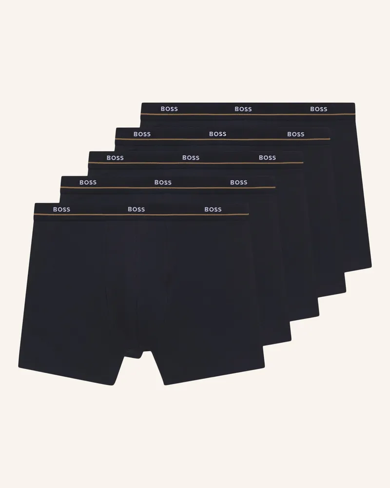 HUGO BOSS 5er-Pack Boxershorts Essential blau Dunkelblau
