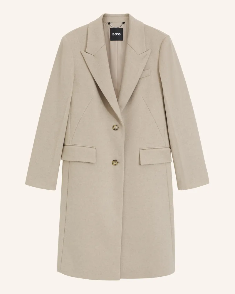 HUGO BOSS Coat classin1 beige Weiss