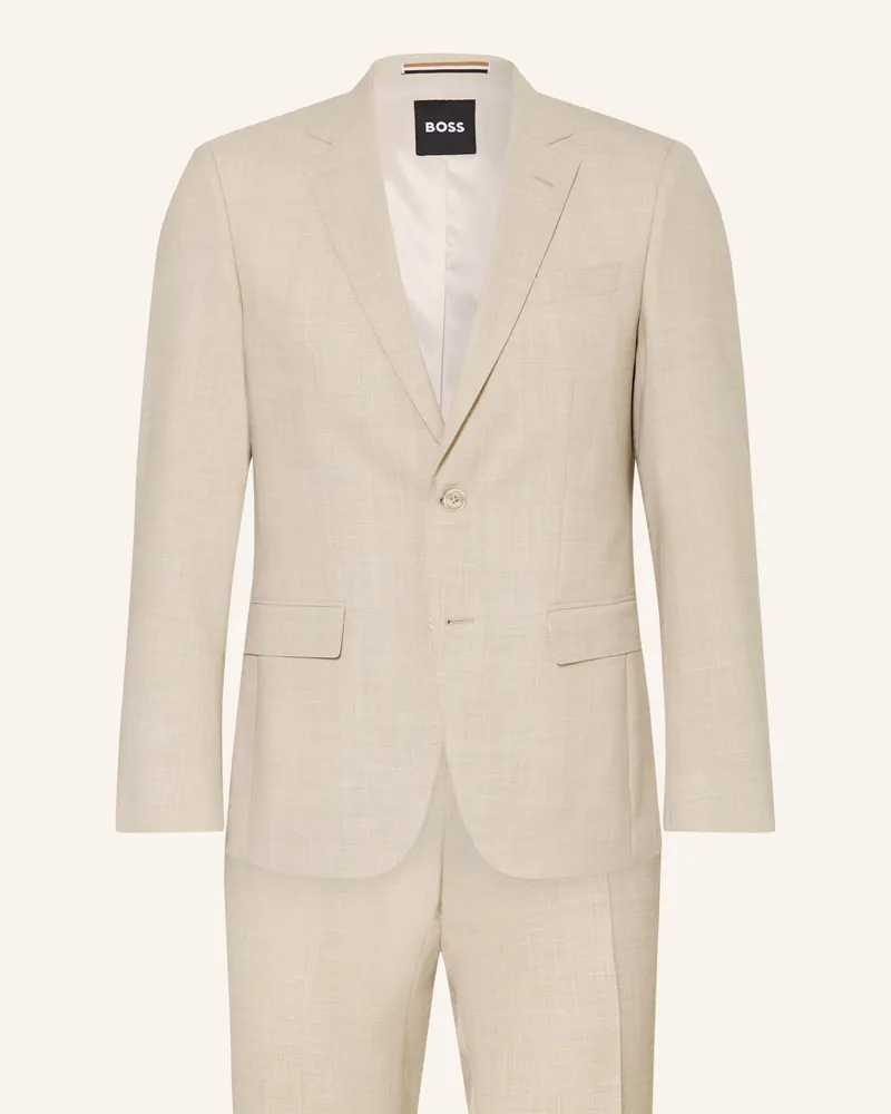 HUGO BOSS Anzug HUGE Slim Fit Beige