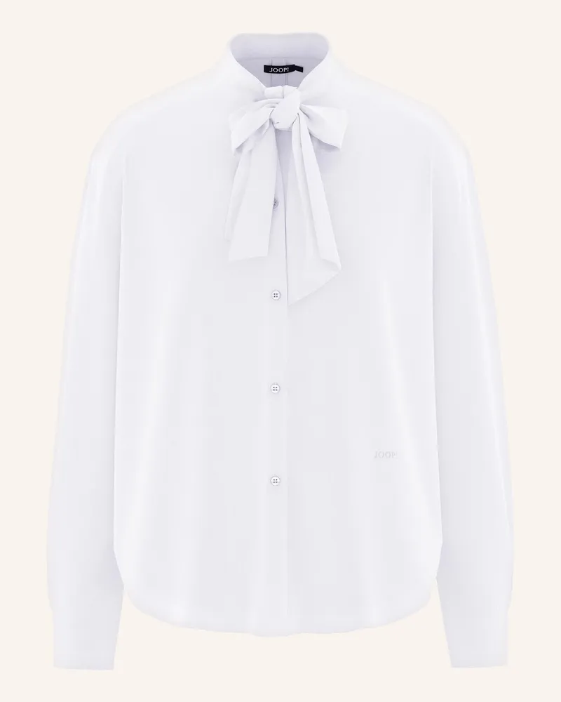 JOOP! Schluppenbluse BERNARDA Weiss
