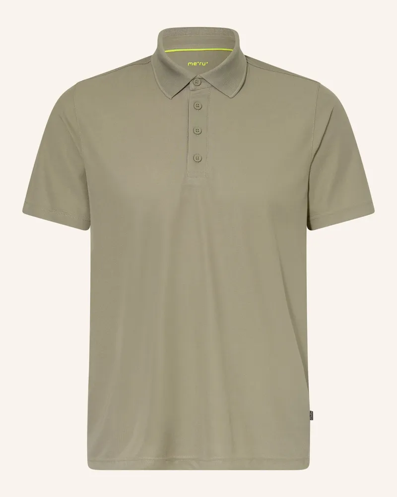 me°ru' Funktions-Poloshirt Bristol gruen Oliv