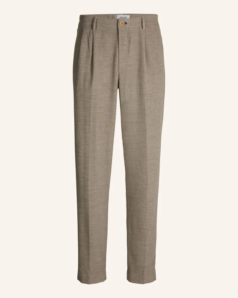 JOOP! Bundfaltenhose Regular Fit Beige