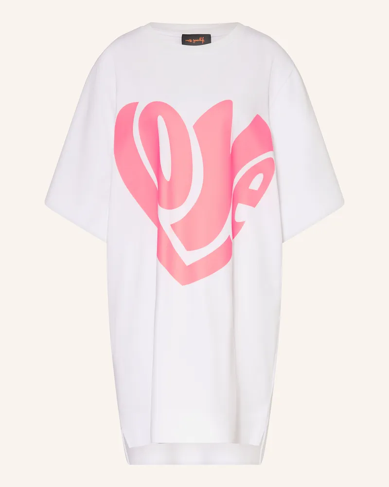 Miss Goodlife Sweatkleid Weiss