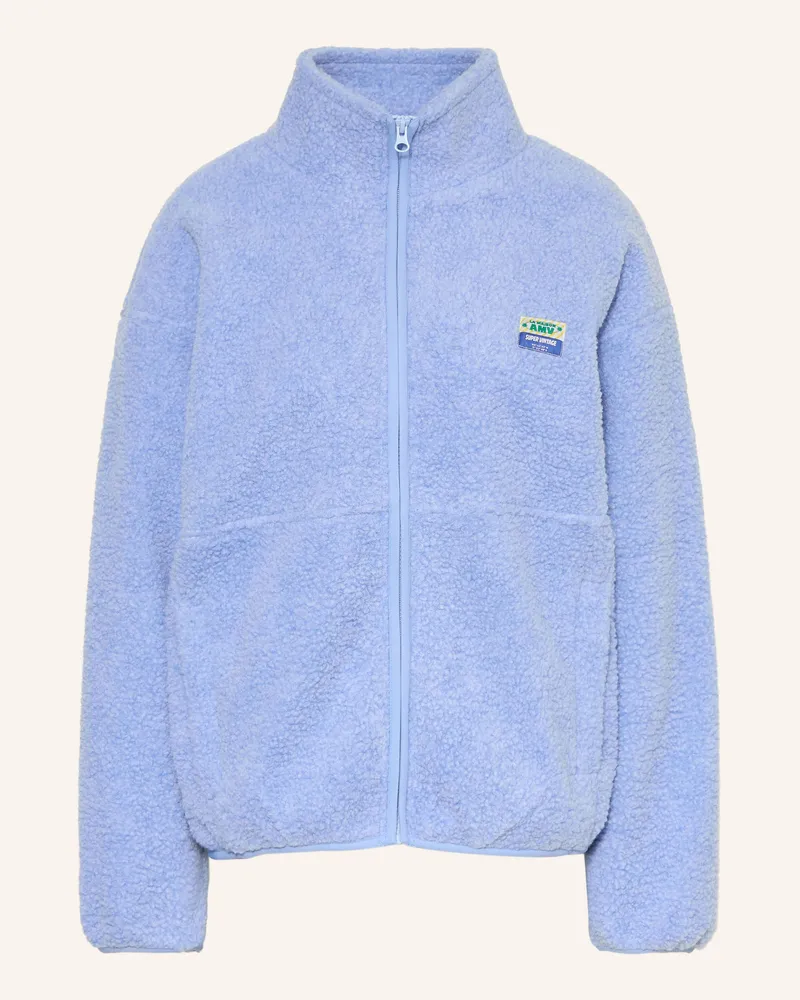 American Vintage Teddyfell-Jacke Hoktown blau Blau