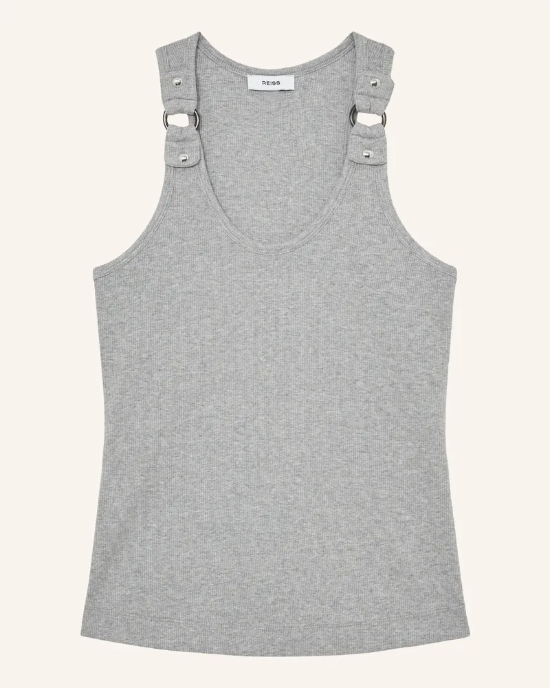 Reiss Top Bella Mit Nieten grau Grau