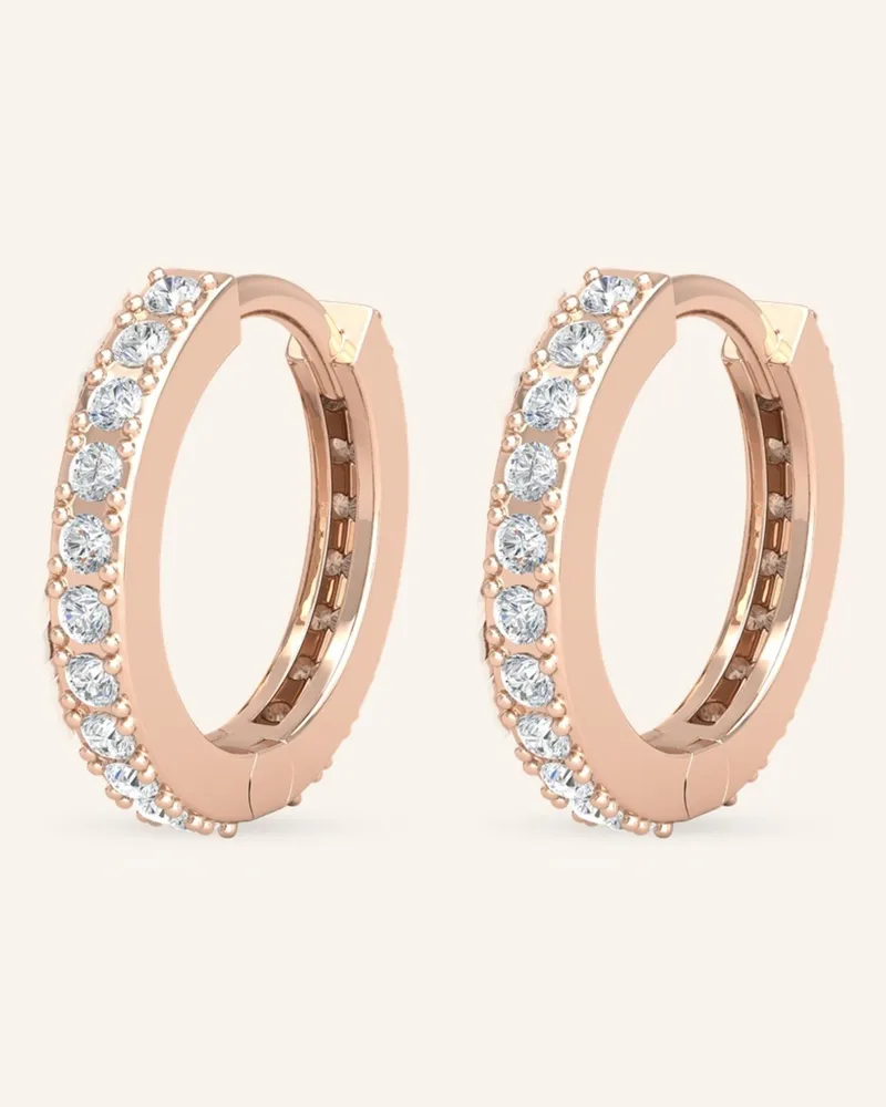 VEYNOU Creolen Huggies Aus 14 Karat Roségold Und 0,52ct. Lab-Grown Diamanten rosegold Roségold