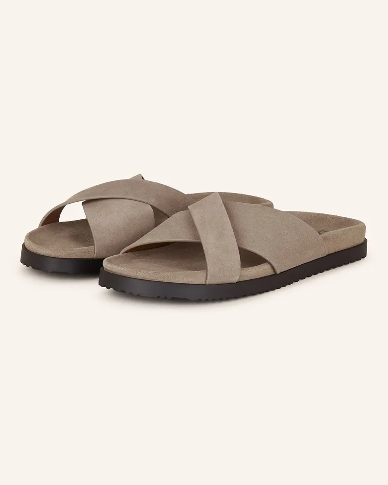 Doucal´s Pantoletten beige Camel