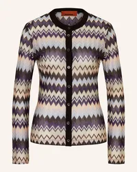 Missoni Strickjacke mit Glitzergarn Lila