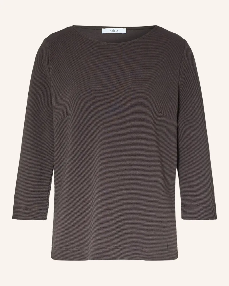 ZAíDA Shirt Mit 3/4-Arm braun Dunkelbraun