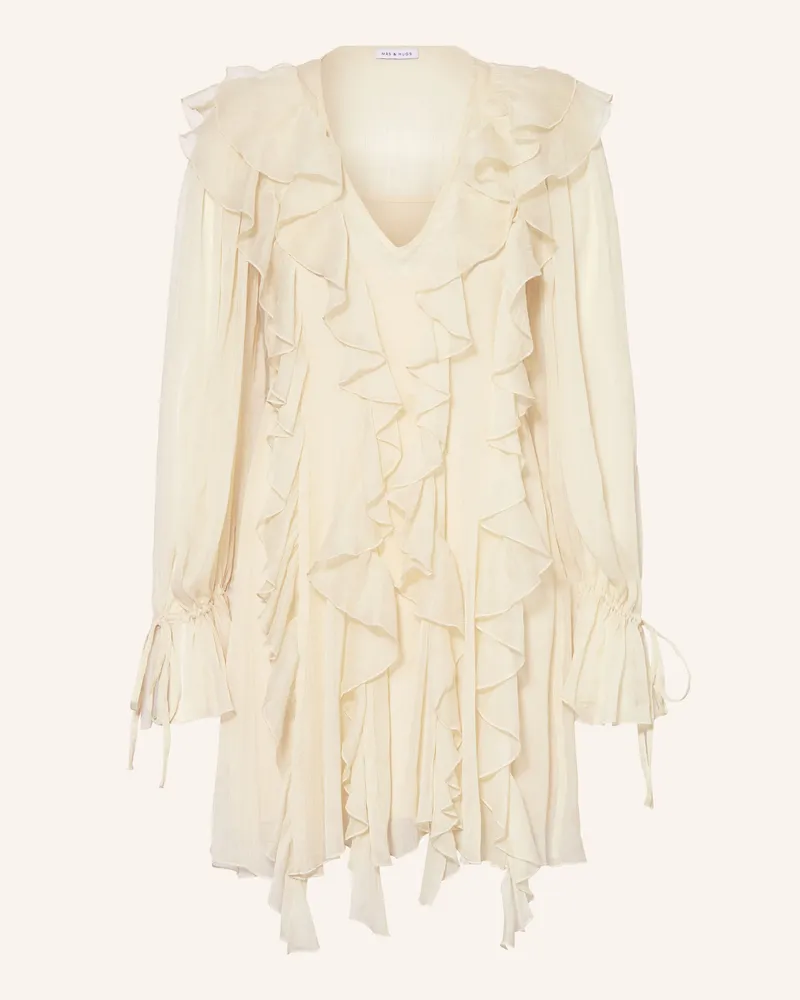 Mrs & HUGS Kleid Mit Volants weiss Creme