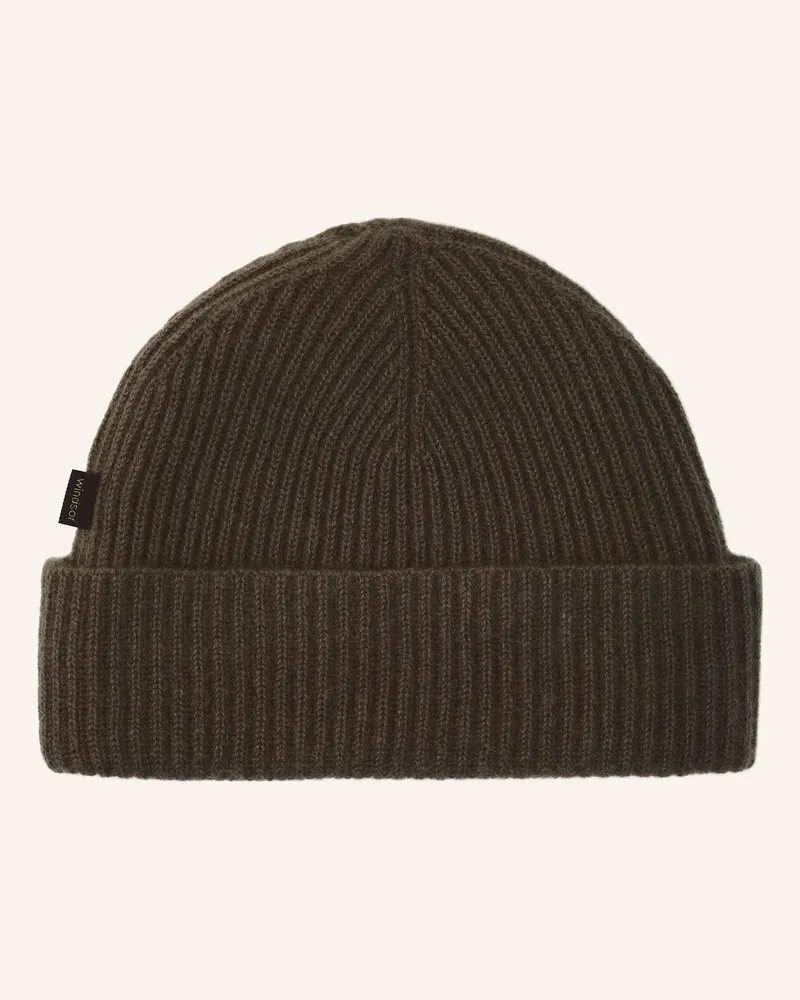 windsor. Cashmere-Mütze Can gruen Oliv