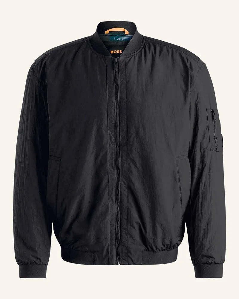 HUGO BOSS Blouson Olmec schwarz Schwarz