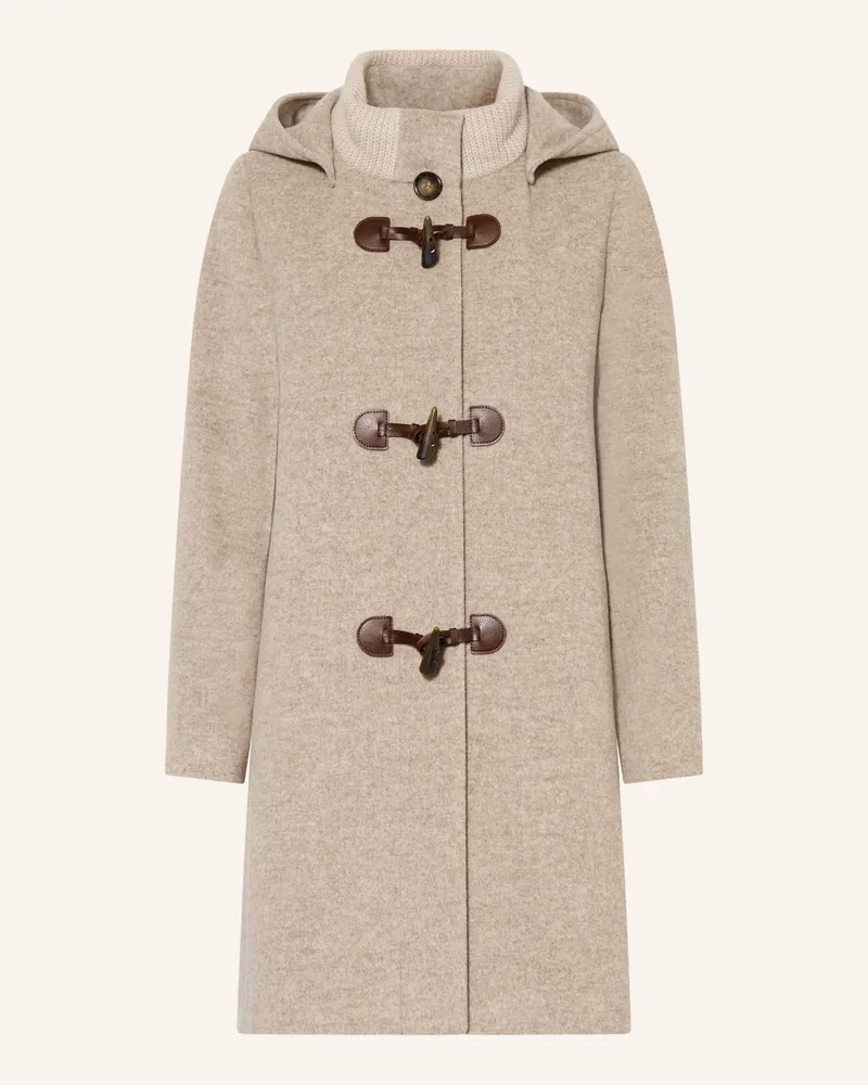 Cinzia Rocca Dufflecoat Im Materialmix beige Grau