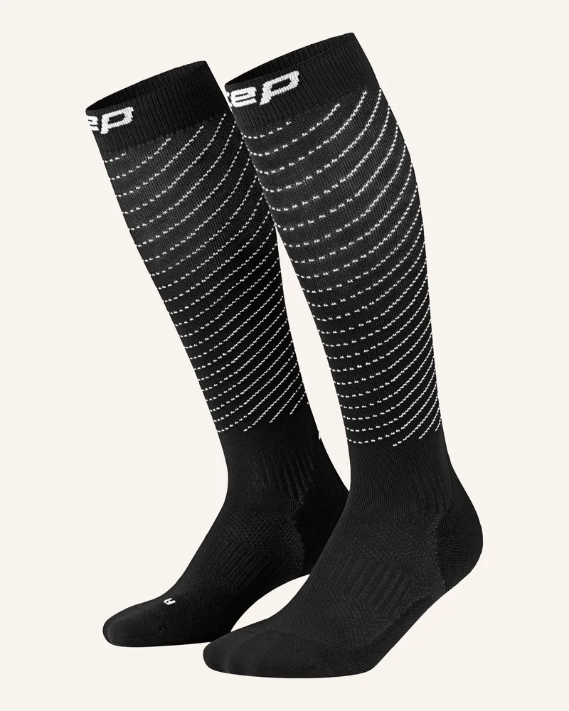CEP Cep Cep Pro Run Reflective Socks, Tall, 3.0,  Women schwarz Schwarz