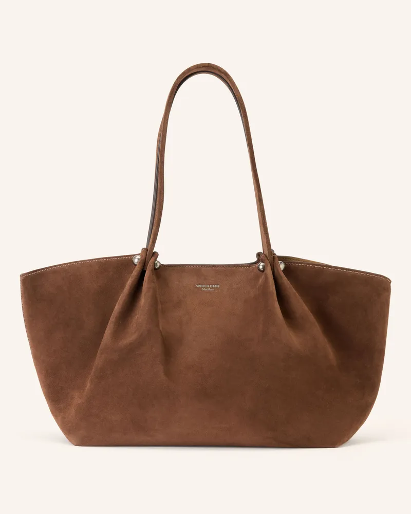 Max Mara Shopper Pesi Mit Pouch braun Dunkelbraun