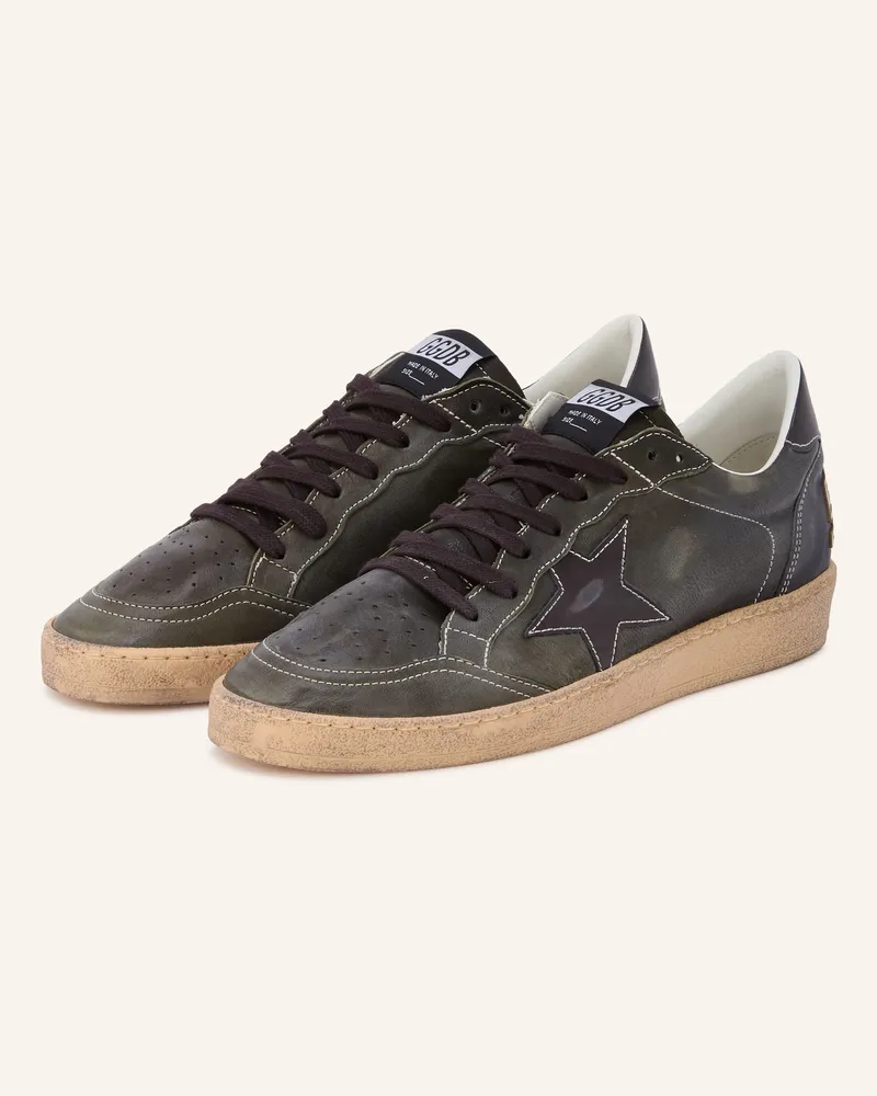 Golden Goose Sneaker Ball Star gruen Dunkelgrün