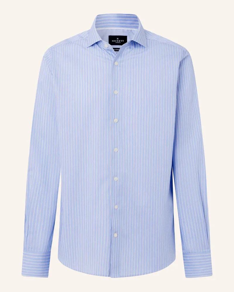 Hackett Freizeithemd Twill Parallel Str blau Hellblau