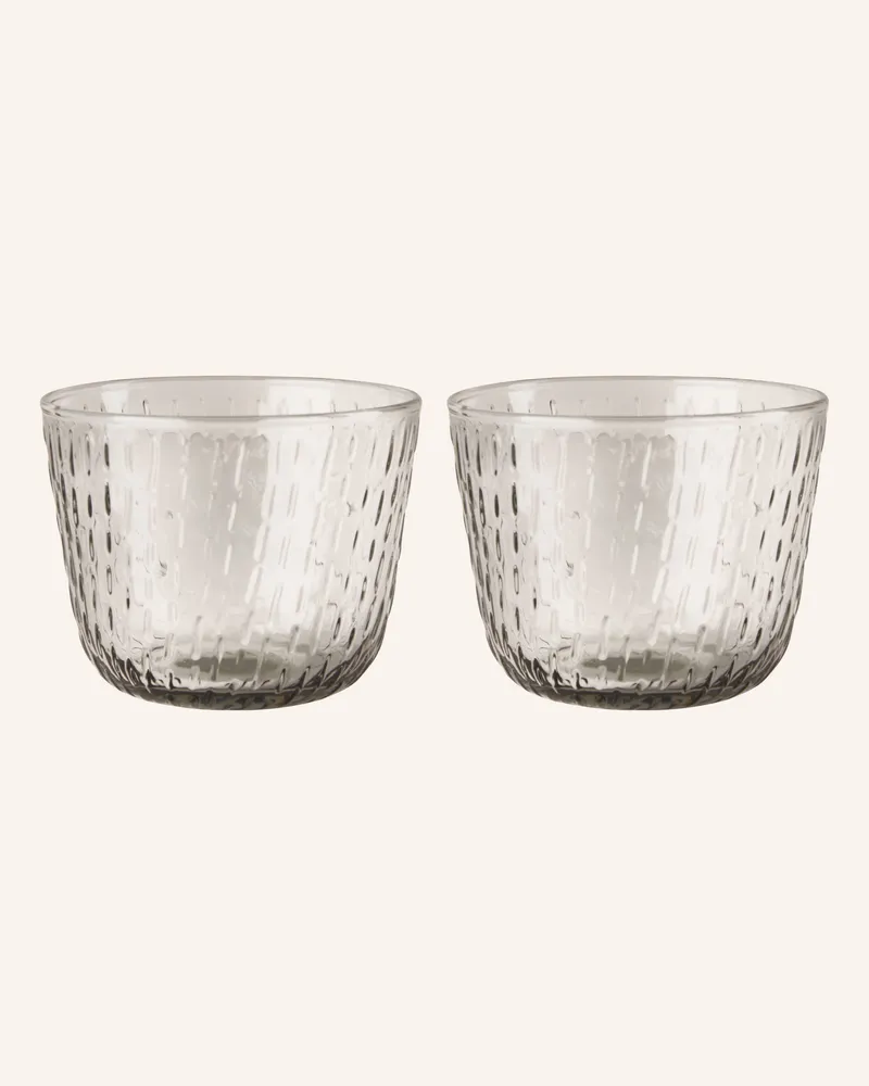 Marimekko 2er-Set Trinkgläser SYKSY Grau
