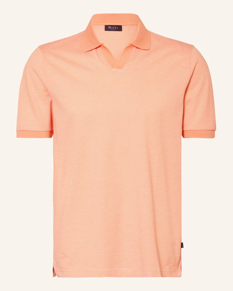 Maerz Jersey-Poloshirt Regular Fit Hellorange