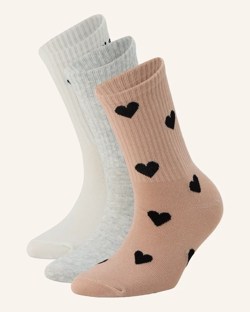 SKIMS 3er-Pack Socken Sport weiss Spaced