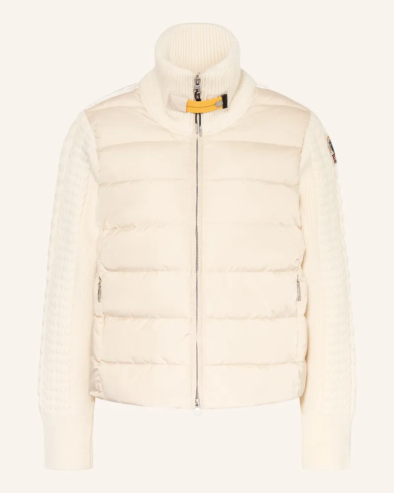 Parajumpers Daunenjacke MOONIE im Materialmix Ecru