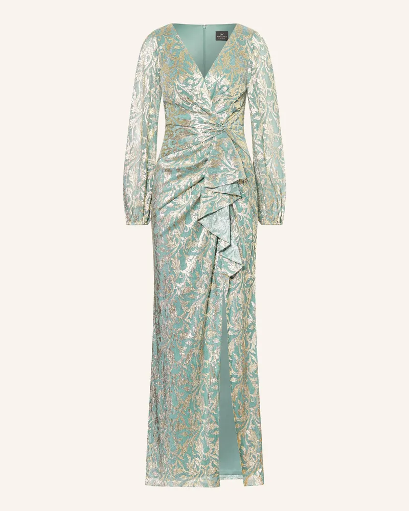 Adrianna Papell Abendkleid mit Glitzergarn Mint