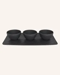 Villeroy & Boch 4-tlg. Schalenset Schwarz