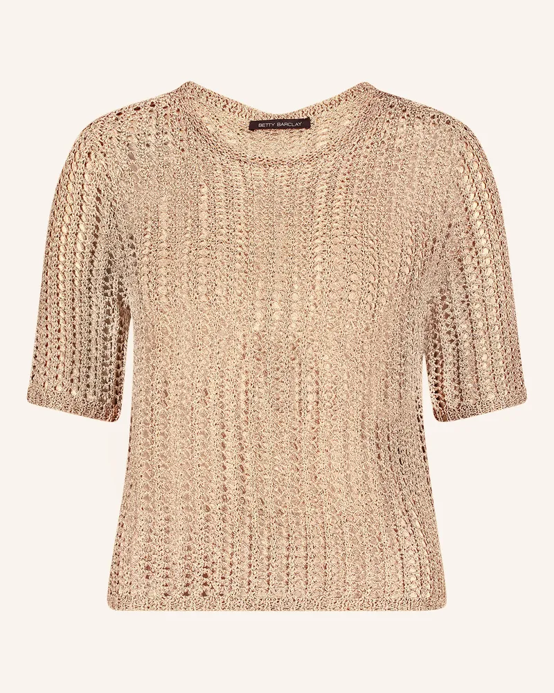 Betty Barclay Strickshirt Mit Pailletten Und Glitzergarn beige Beige