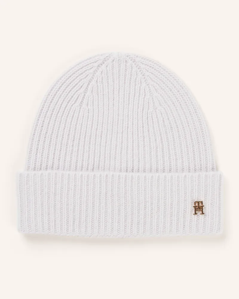 Tommy Hilfiger Cashmere-Mütze Hellgrau