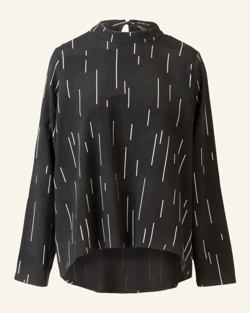 Apart Bedruckte Bluse Schwarz