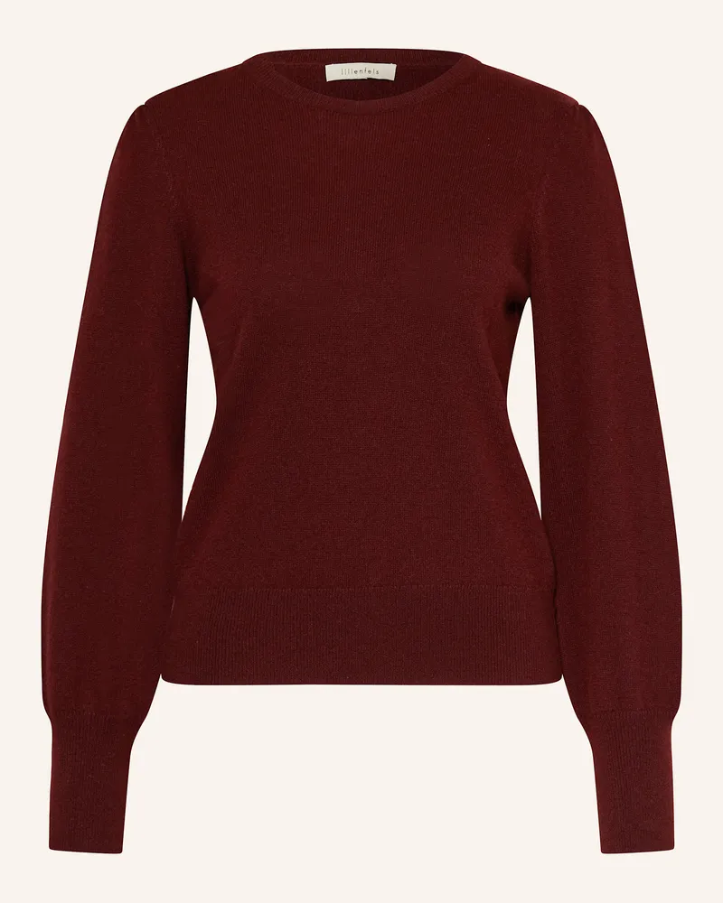 lilienfels Cashmere-Pullover Dunkelrot