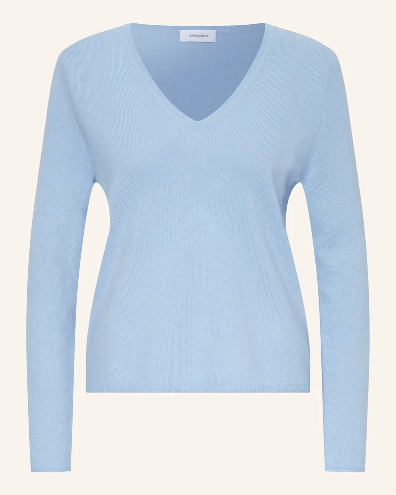 Darling Harbour Cashmere-Pullover Himmelblau