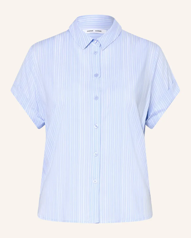 Samsøe & Samsøe Hemdbluse Majan blau Hellblau