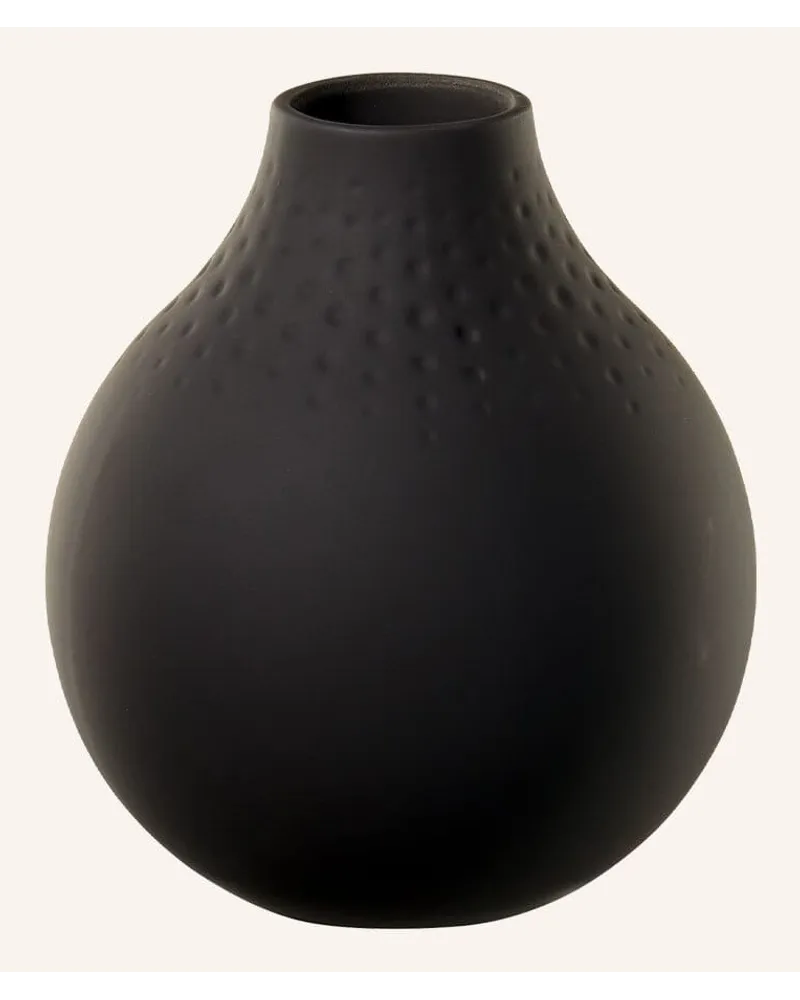 Villeroy & Boch Vase MANUFACTURE COLLIER NOIR Schwarz