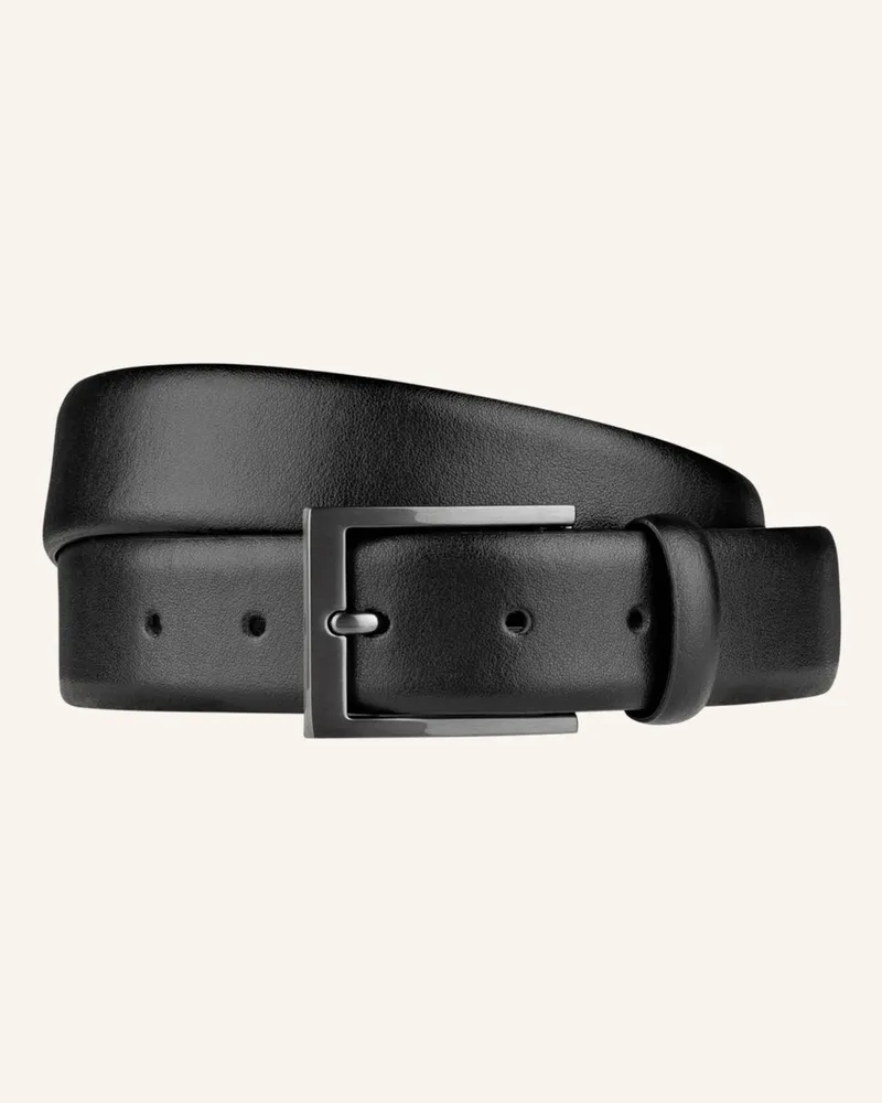 Strokesman's Ledergürtel schwarz Schwarz