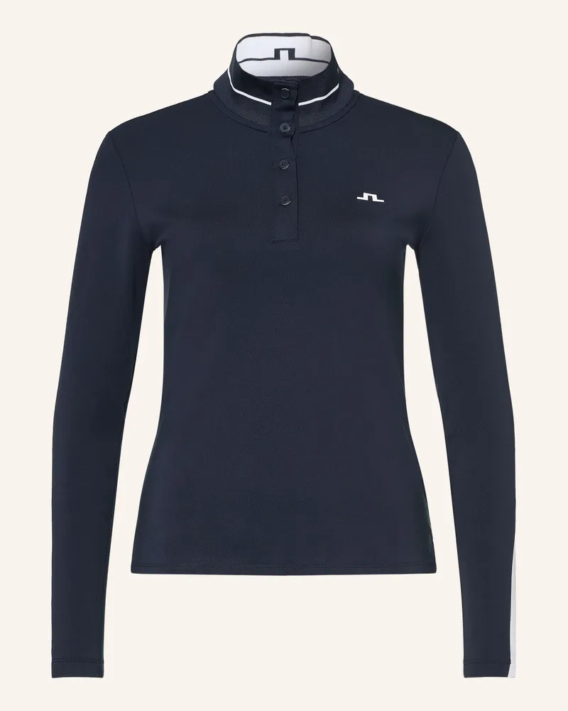 J.Lindeberg Funktions-Poloshirt blau Dunkelblau