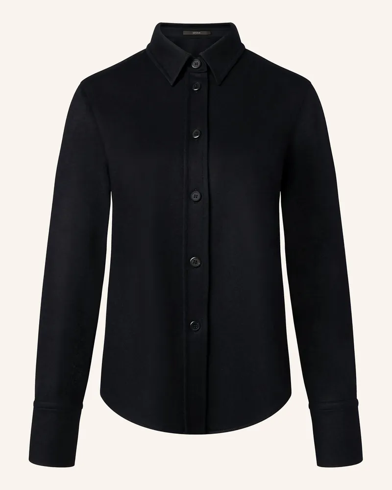 windsor. Hemdbluse Aus Jersey schwarz Schwarz