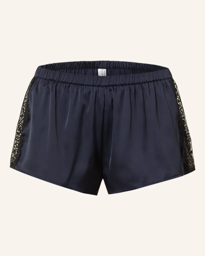 Simone Pérèle Schlafshorts Satin Secrets Aus Satin blau Dunkelblau